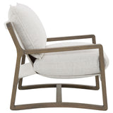 Geneva Boucle Upholstered Wood Arm Accent Chair Sand - Tampa Furniture Outlet
