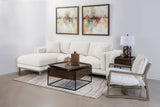 Geneva Boucle Upholstered Wood Arm Accent Chair Sand - Tampa Furniture Outlet