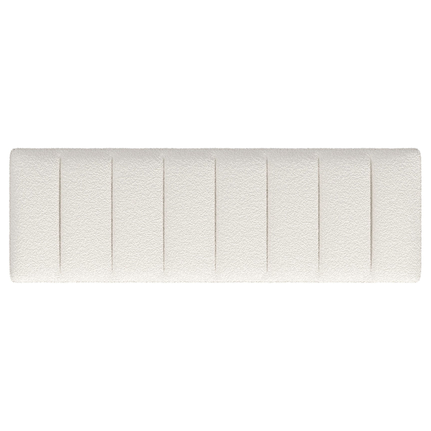 Mesa Boucle Upholstered Tufted Accent Bench Vanilla - Tampa Furniture Outlet