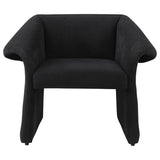 Ramsey Upholstered Sloped Arm Accent Chair Black - Tampa Furniture Outlet