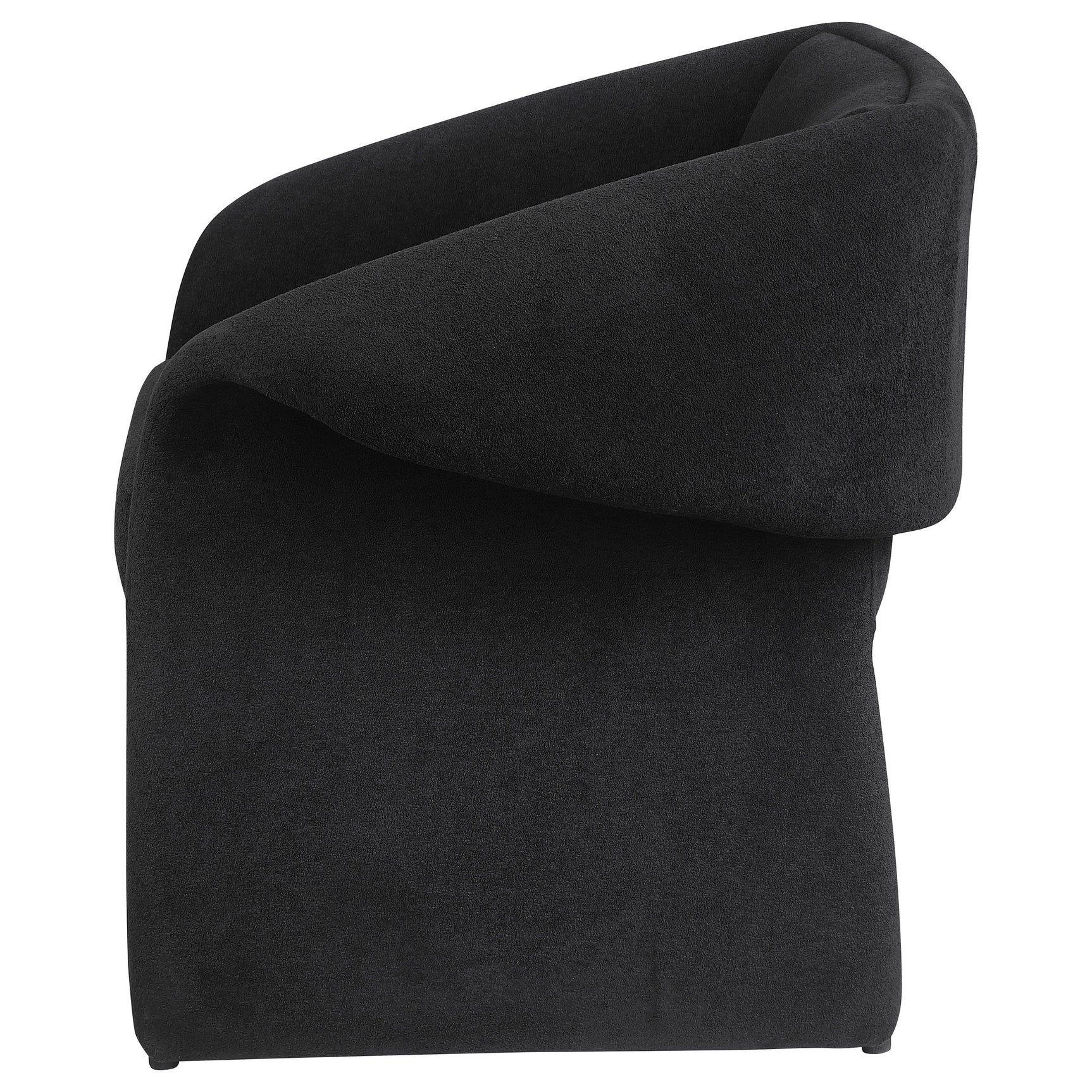 Ramsey Upholstered Sloped Arm Accent Chair Black - Tampa Furniture Outlet