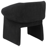Ramsey Upholstered Sloped Arm Accent Chair Black - Tampa Furniture Outlet