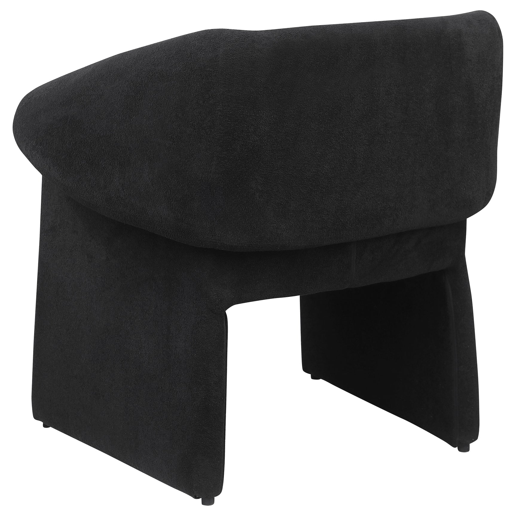 Ramsey Upholstered Sloped Arm Accent Chair Black - Tampa Furniture Outlet