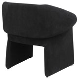Ramsey Upholstered Sloped Arm Accent Chair Black - Tampa Furniture Outlet