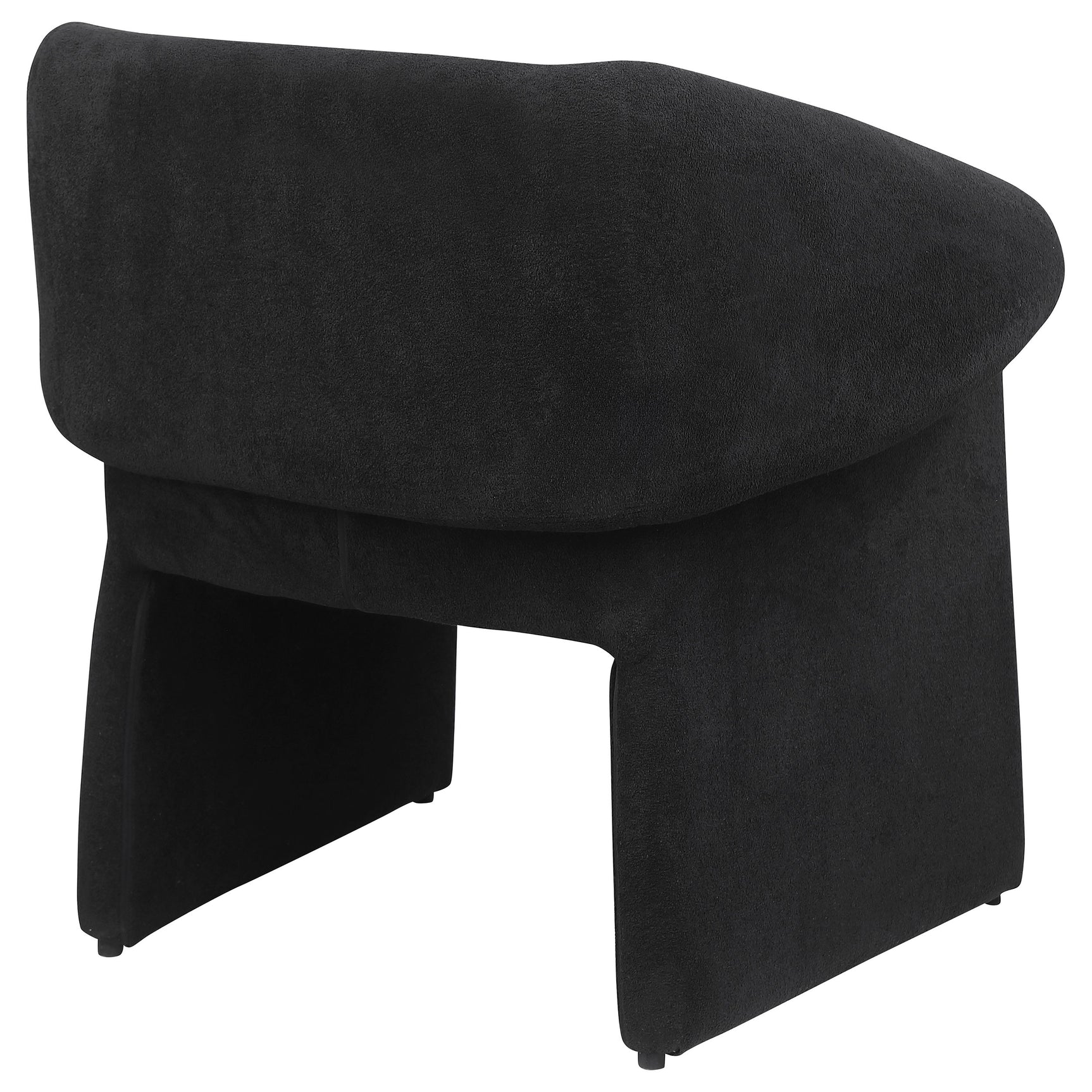 Ramsey Upholstered Sloped Arm Accent Chair Black - Tampa Furniture Outlet