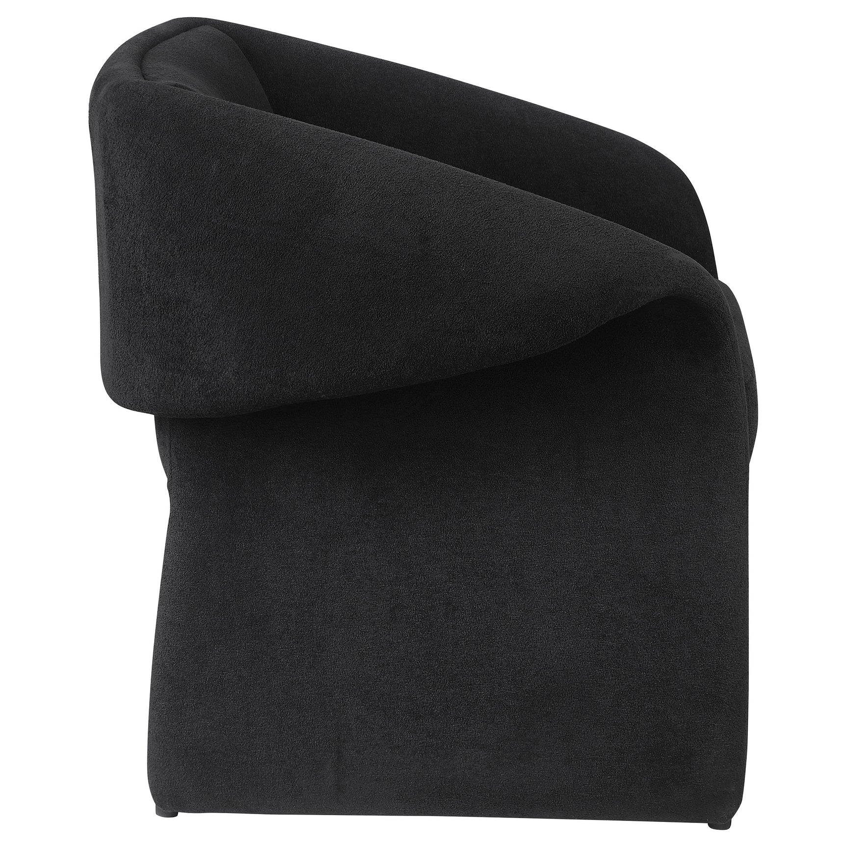 Ramsey Upholstered Sloped Arm Accent Chair Black - Tampa Furniture Outlet