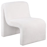 Tampa Furniture Outlet - Coaster - Drayton Upholstered Curved Armless Accent Chair Ivory - 907525