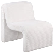 Tampa Furniture Outlet - Coaster - Drayton Upholstered Curved Armless Accent Chair Ivory - 907525