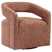 Tampa Furniture Outlet - Coaster - Westhill Boucle Upholstered Swivel Accent Chair Berry - 907539