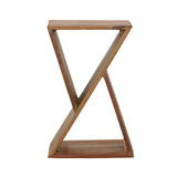 Lily Solid Reclaimed Wood Accent Side Table Natural - Tampa Furniture Outlet