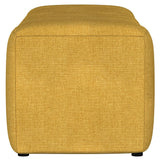 Summer Fabric Upholstered Tufted Accent Bench Mustard Yellow - Tampa Furniture Outlet