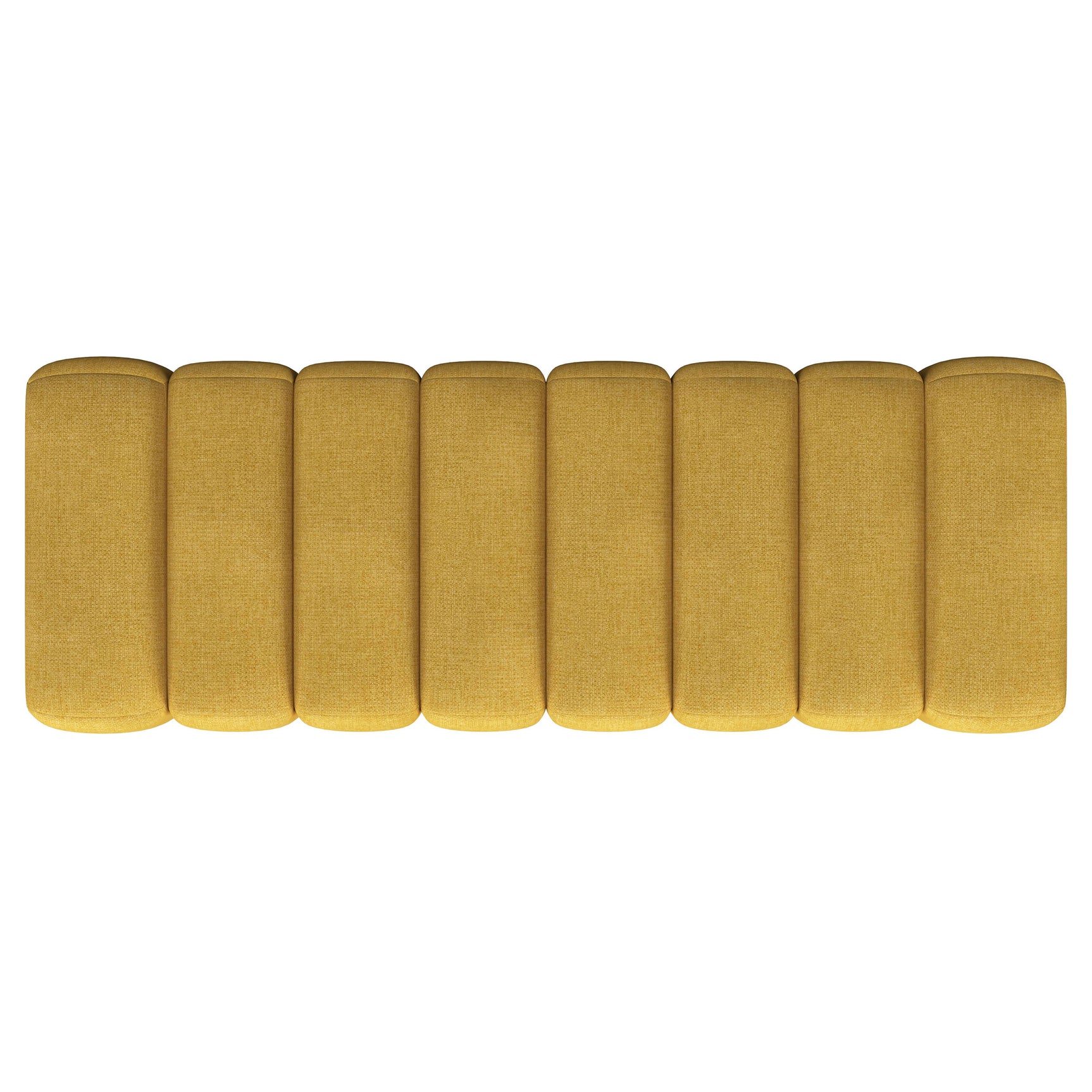 Summer Fabric Upholstered Tufted Accent Bench Mustard Yellow - Tampa Furniture Outlet