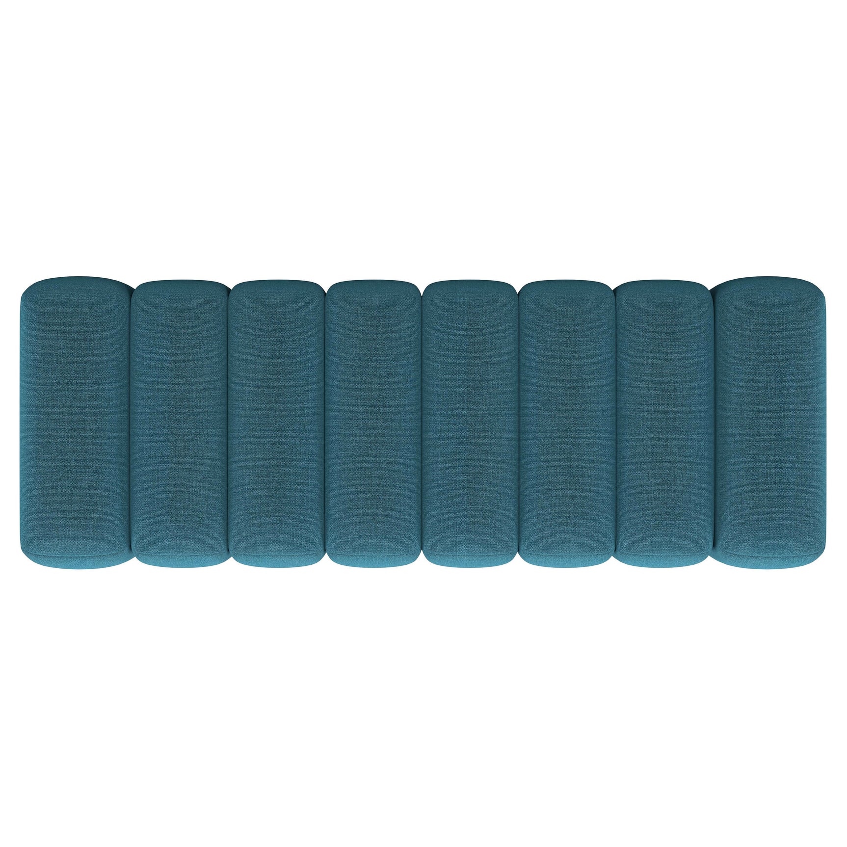Summer Fabric Upholstered Tufted Accent Bench Peacock Blue - Tampa Furniture Outlet