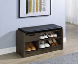Arrington Storage Bench Smoked Oak - Tampa Furniture Outlet