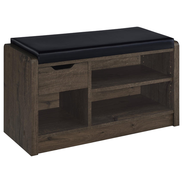 Tampa Furniture Outlet - Coaster - Arrington Storage Bench Smoked Oak - 910321