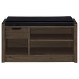 Arrington Storage Bench Smoked Oak - Tampa Furniture Outlet