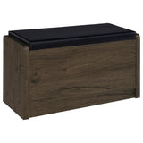Arrington Storage Bench Smoked Oak - Tampa Furniture Outlet