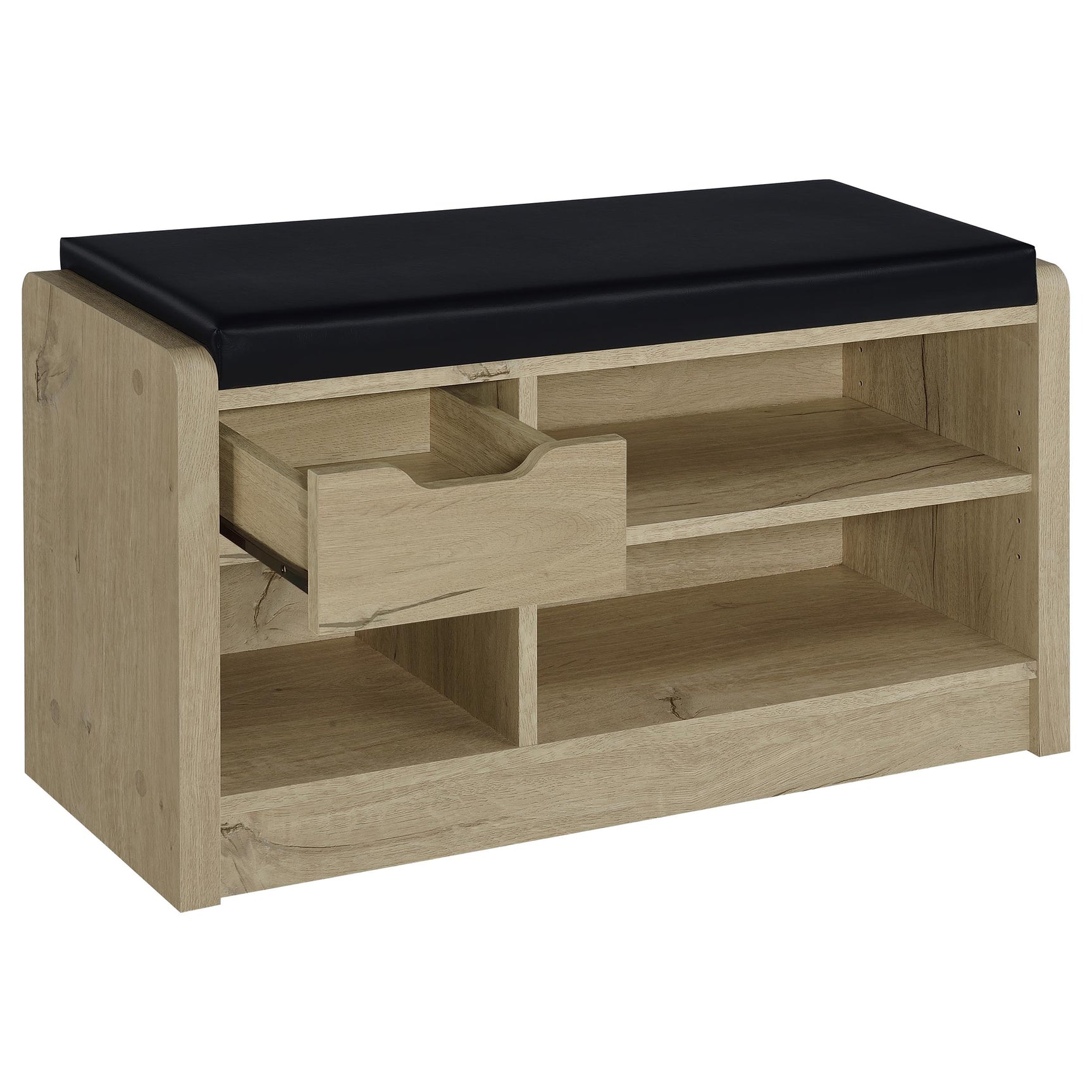 Arrington Storage Bench White Oak - Tampa Furniture Outlet