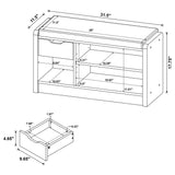 Arrington Storage Bench White Oak - Tampa Furniture Outlet