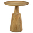 Tampa Furniture Outlet - Coaster - Ixia Round Solid Mango Wood Accent Side Table Natural - 915105