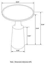 Ixia Round Solid Mango Wood Accent Side Table Natural - Tampa Furniture Outlet