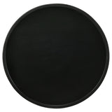 Ixia Round Solid Mango Wood Accent Side Table Black Stain - Tampa Furniture Outlet