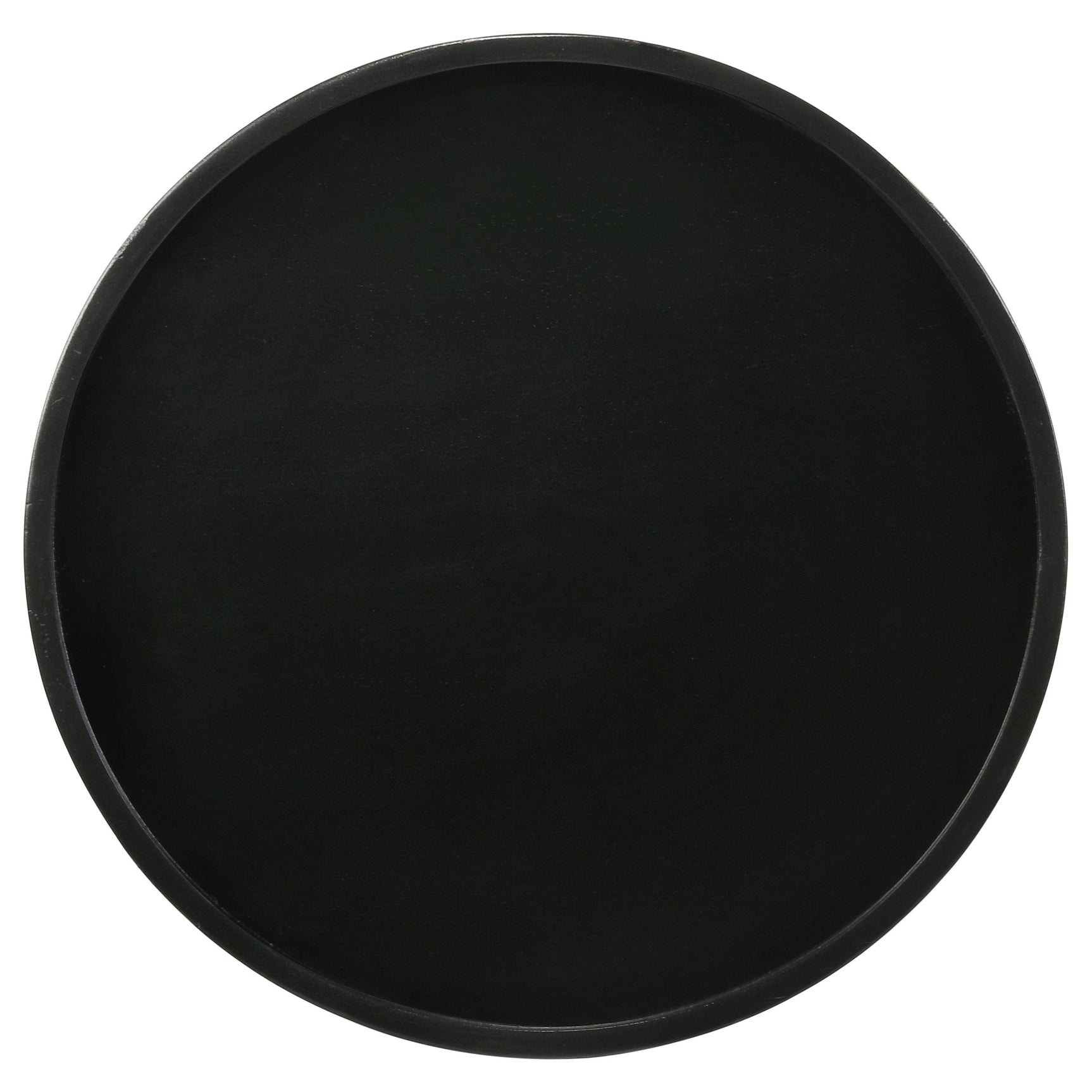 Ixia Round Solid Mango Wood Accent Side Table Black Stain - Tampa Furniture Outlet