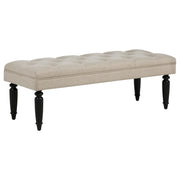 Tampa Furniture Outlet - Coaster - Marsha 52-inch Upholstered Entryway Accent Bench Latte - 915160