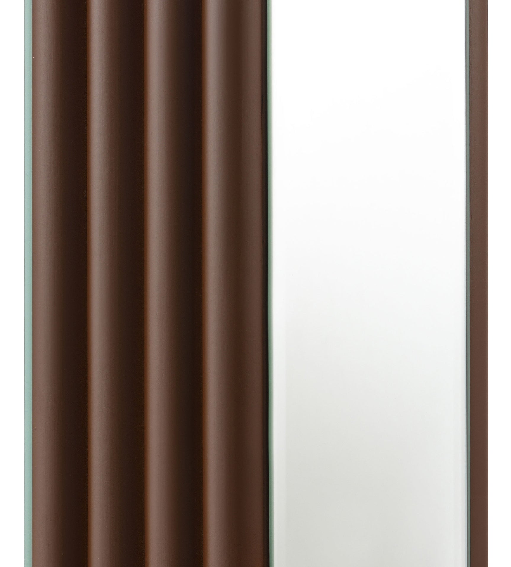 Elena 67-inch Square Tapered Mirrored Floor Lamp Brown