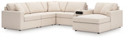 Tampa Furniture Outlet - Ashley Furniture - Modmax 6-Piece Sectional with Audio System and Chaise - RAF 6-Piece Sectional with Audio System and Chaise - 92103S51