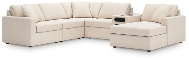 Tampa Furniture Outlet - Ashley Furniture - Modmax 6-Piece Sectional with Audio System and Chaise - RAF 6-Piece Sectional with Audio System and Chaise - 92103S51