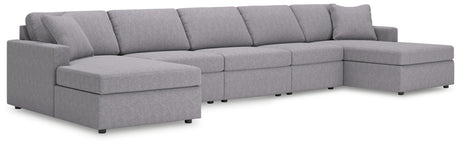 Tampa Furniture Outlet - Ashley Furniture - Modmax 5-Piece Double Chaise Sectional - 5-Piece Double Chaise Sectional - 92104S125