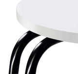 Hilly 3-tier Round Accent Side Table White and Black - Tampa Furniture Outlet