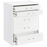 Danbury 3-drawer Makeup Vanity & Stool Set White High Gloss - Tampa Furniture Outlet