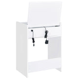 Danbury 3-drawer Makeup Vanity & Stool Set White High Gloss - Tampa Furniture Outlet