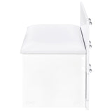 Danbury 3-drawer Makeup Vanity & Stool Set White High Gloss - Tampa Furniture Outlet