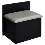 Danbury 3-drawer Makeup Vanity & Stool Set Black High Gloss - Tampa Furniture Outlet