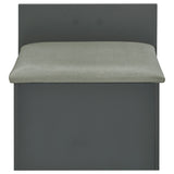 Danbury 3-drawer Makeup Vanity & Stool Set Grey High Gloss - Tampa Furniture Outlet
