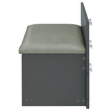 Danbury 3-drawer Makeup Vanity & Stool Set Grey High Gloss - Tampa Furniture Outlet