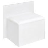 Flora 2-drawer Vanity Set with LED Mirror White High Gloss - Tampa Furniture Outlet