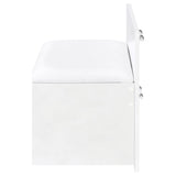 Flora 2-drawer Vanity Set with LED Mirror White High Gloss - Tampa Furniture Outlet