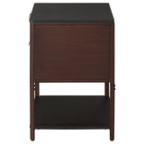 Zimmerlee 2-drawer Side Table with Shelf Rust Brown - Tampa Furniture Outlet