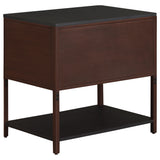 Zimmerlee 2-drawer Side Table with Shelf Rust Brown - Tampa Furniture Outlet