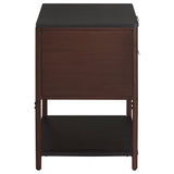 Zimmerlee 2-drawer Side Table with Shelf Rust Brown - Tampa Furniture Outlet