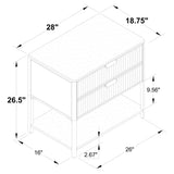 Zimmerlee 2-drawer Side Table with Shelf Rust Brown - Tampa Furniture Outlet