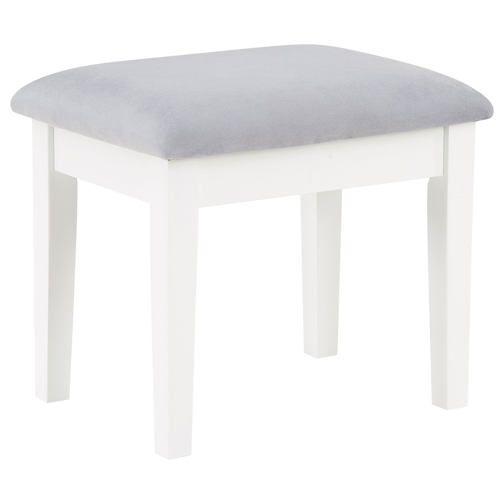 Regina Makeup Vanity Table Set with Lighting White - Tampa Furniture Outlet