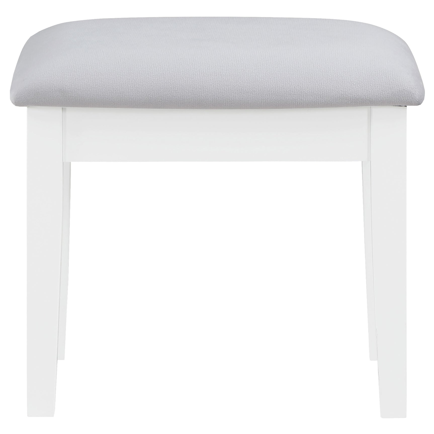 Regina Makeup Vanity Table Set with Lighting White - Tampa Furniture Outlet