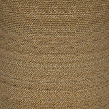 Halden Round Woven Seagrass Accent Side Table Light Brown