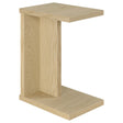 Tampa Furniture Outlet - Coaster - Clower Engineered Wood C-Shaped Sofa Side Table Light Oak - 930275