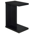 Tampa Furniture Outlet - Coaster - Clower Engineered Wood C-Shaped Sofa Side Table Black - 930276
